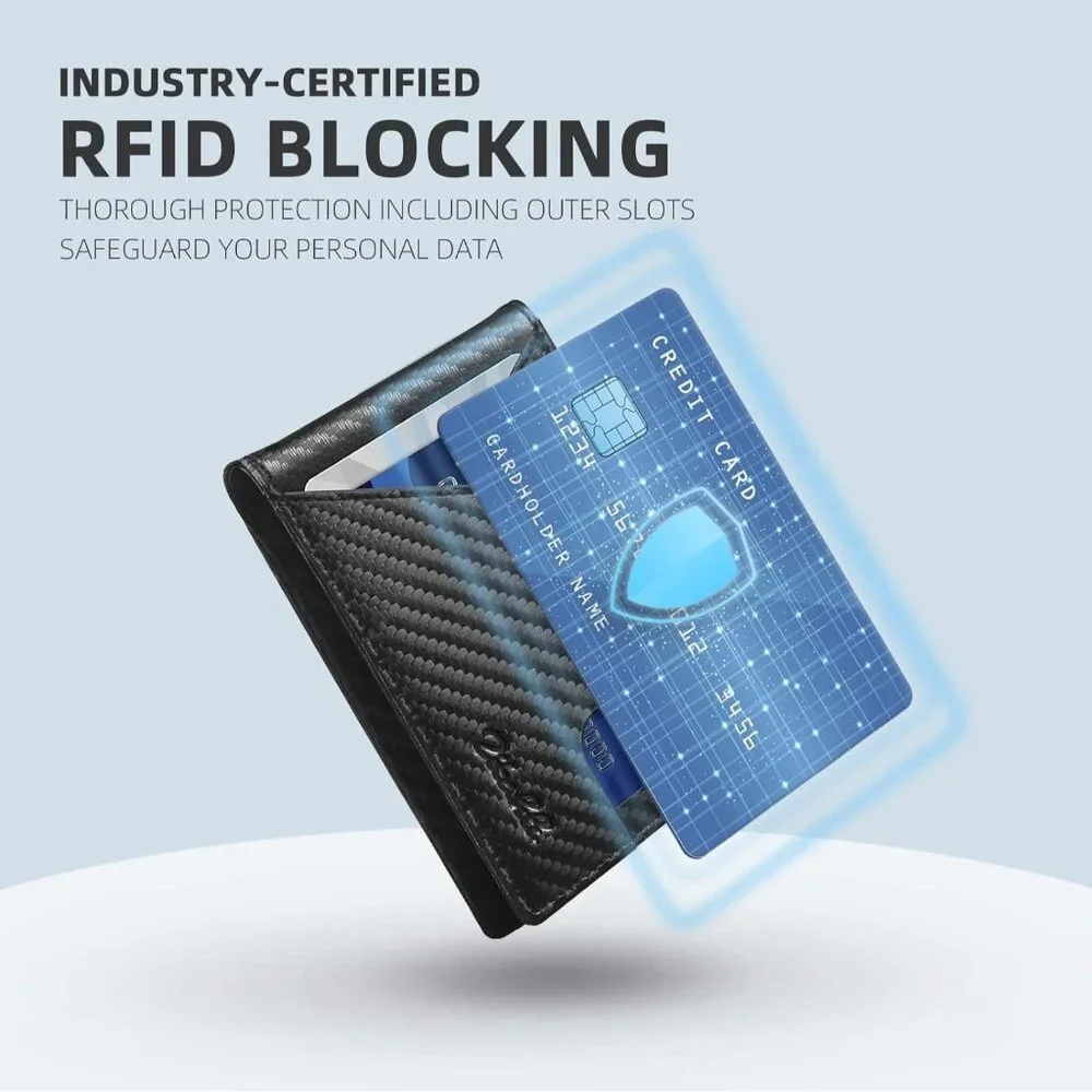 Wallet for Men,Mens Wallet,Slim Leather Bifold,RFID Blocking 11 Slots Gift Box